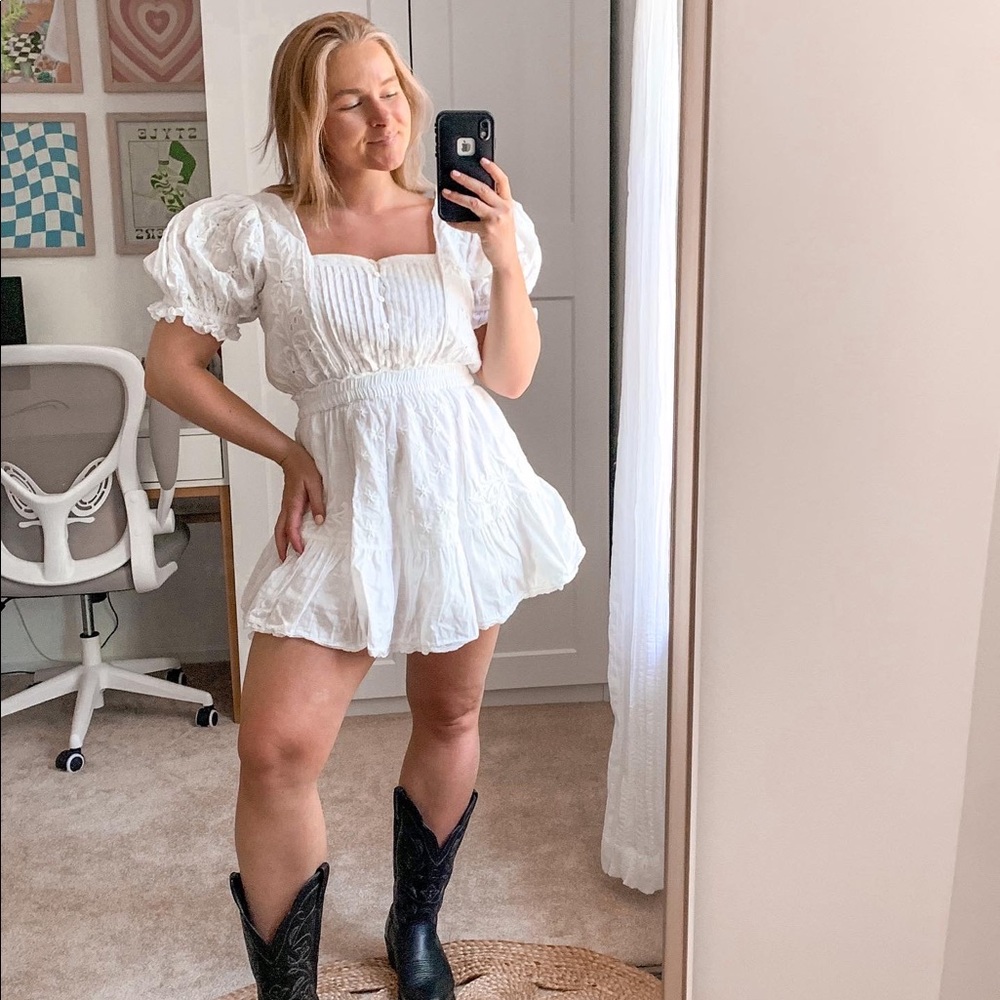 LoveShackFancy White Dress sz med